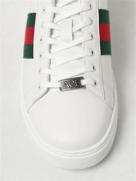 Sneakers Ace in pelle in Bianco 